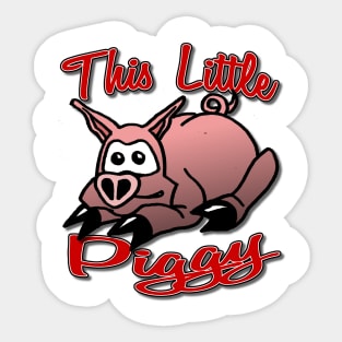 This Little Piggy Sticker